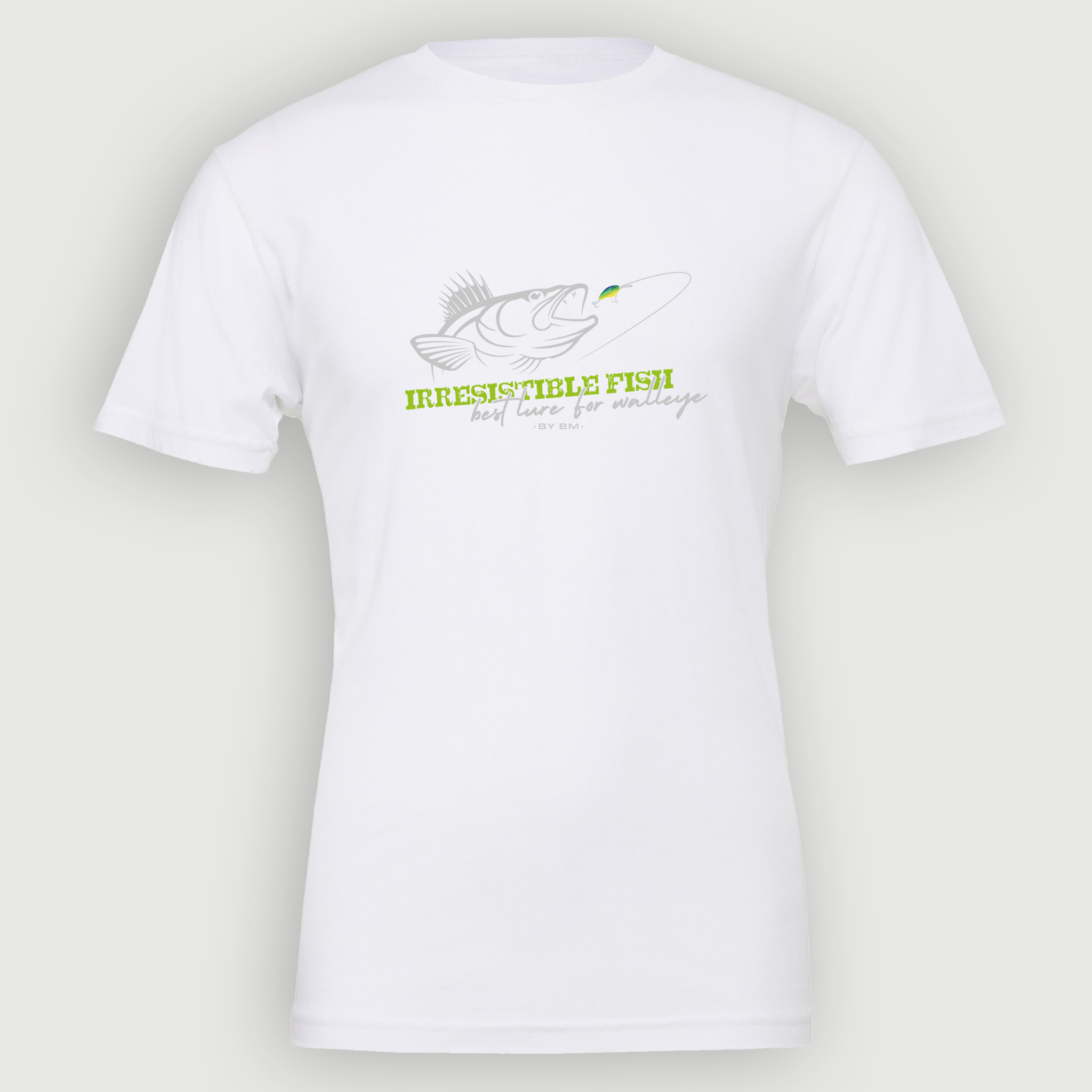 T-SHIRT BLANC UNISEXE - IRRESISTIBLE FISH