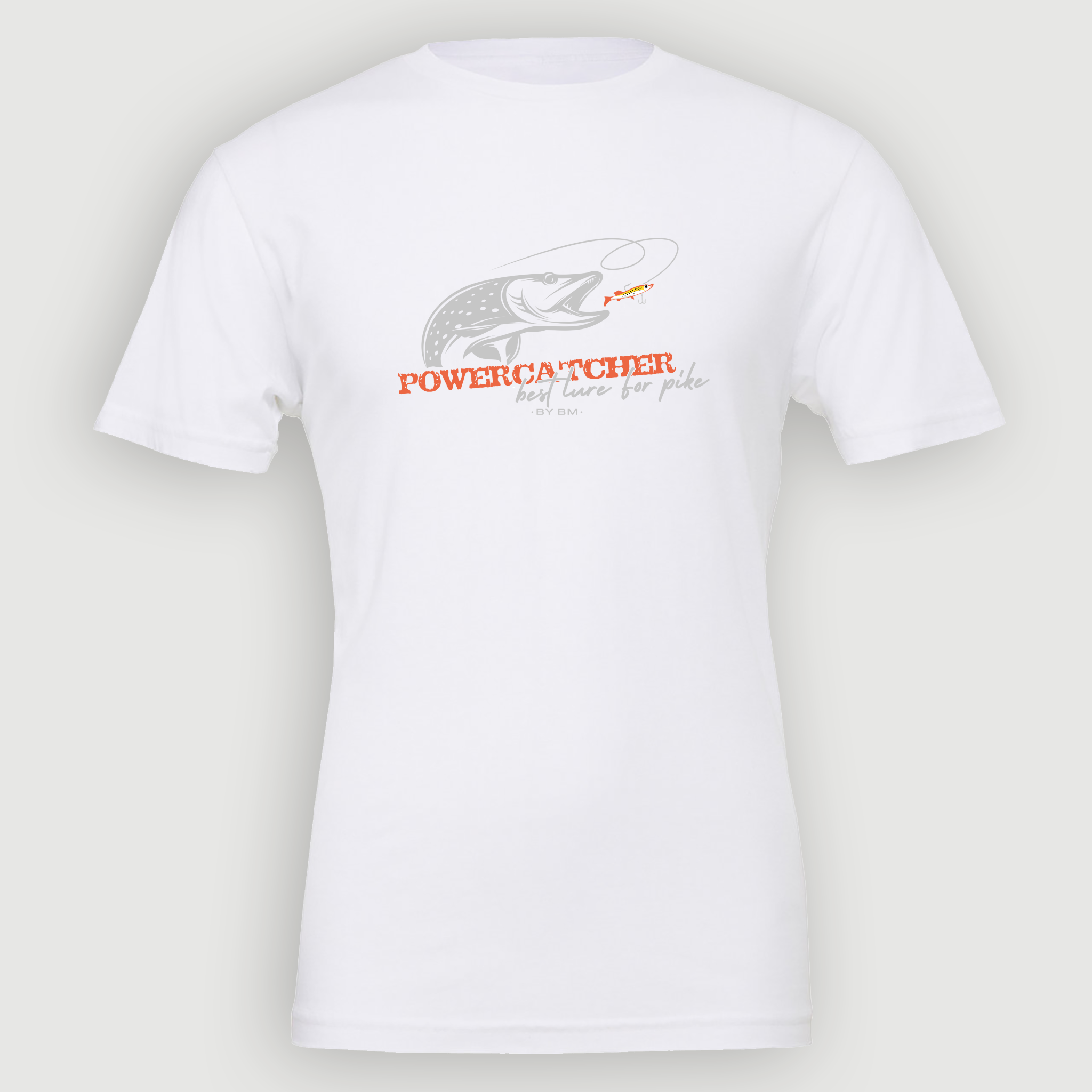 T-SHIRT BLANC UNISEXE - POWERCATCHER