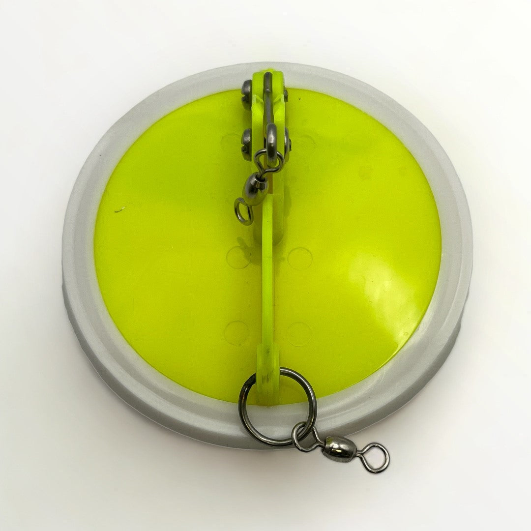 Image de la couleur chartreuse fluo du disque DEEP DIVER SYSTEM.