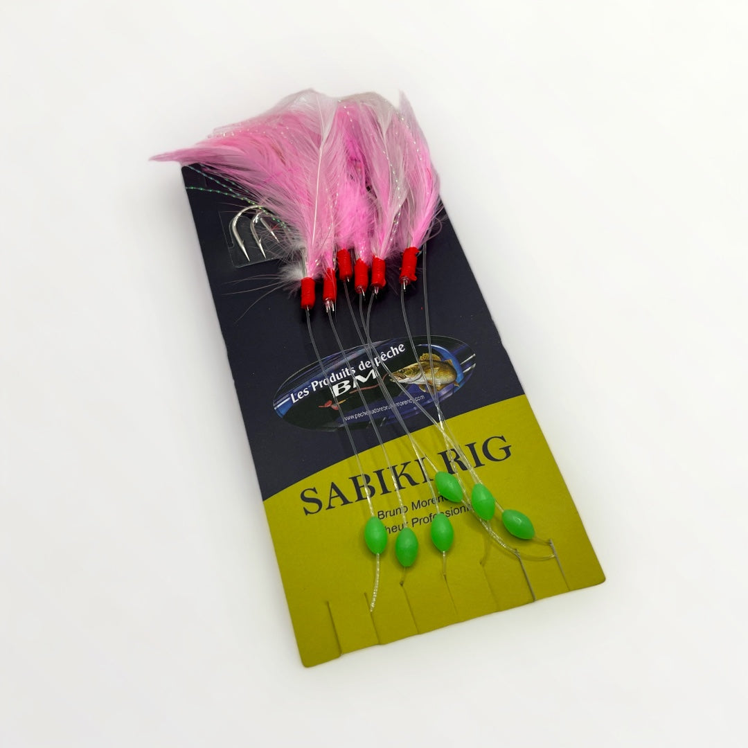 SABIKI RIG PLUMES - 6 PCS SET HOOK # 2/0